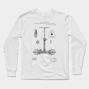 Machine for Telegraph Cables Vintage Patent Hand Drawing Long Sleeve T-Shirt